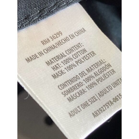 Men's Snapback Hat Gothic Punk Skull Mask Streetwear Cap in Black Stylish Casual - Picture 9 of 9